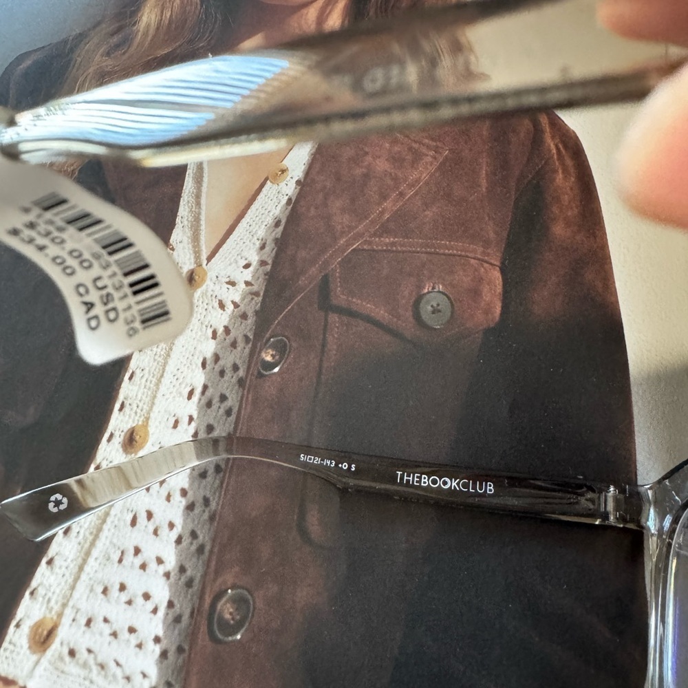 Anthropologie Transparent Gray reading Glasses - Picture 3 of 5